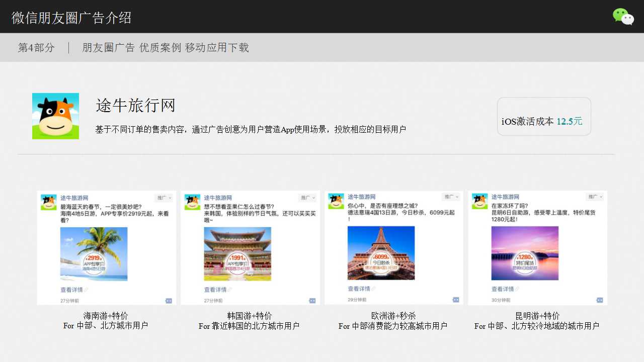 朋友圈廣告 優質案例 移動應用下載