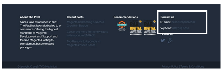 設計完美的網站頁腳 設計完美的網站頁腳