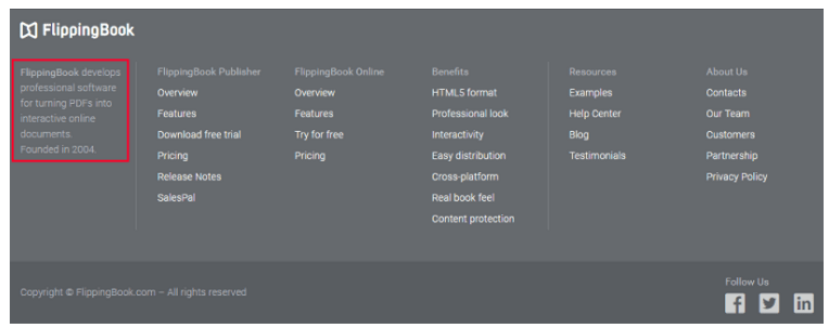 設計完美的網站頁腳 設計完美的網站頁腳