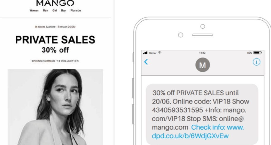 發送短信促銷或折扣代碼 發送短信促銷或折扣代碼